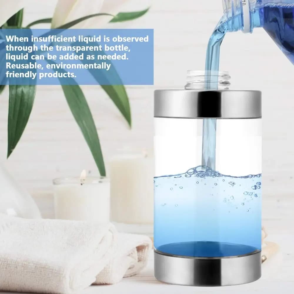 Dispenser manuale per disinfettante mani da 350 ml, tipo a pressione, in acciaio inossidabile 304, per shampoo, con pompa manuale trasparente