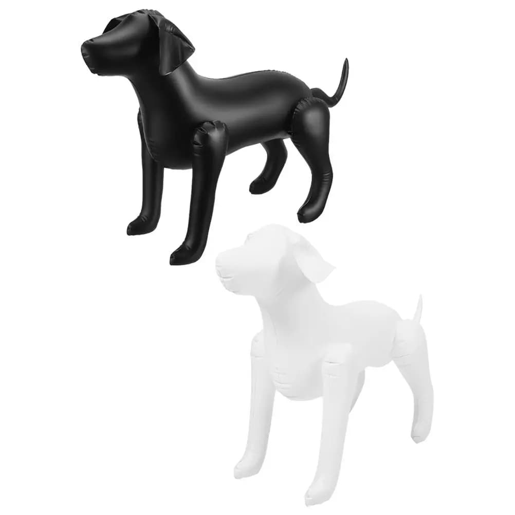 2Pcs Dog Mannequins PVC Standing Dog Clothes Display Stand Perfect for Pet Apparel Shops Display Model Self Standing Dogs