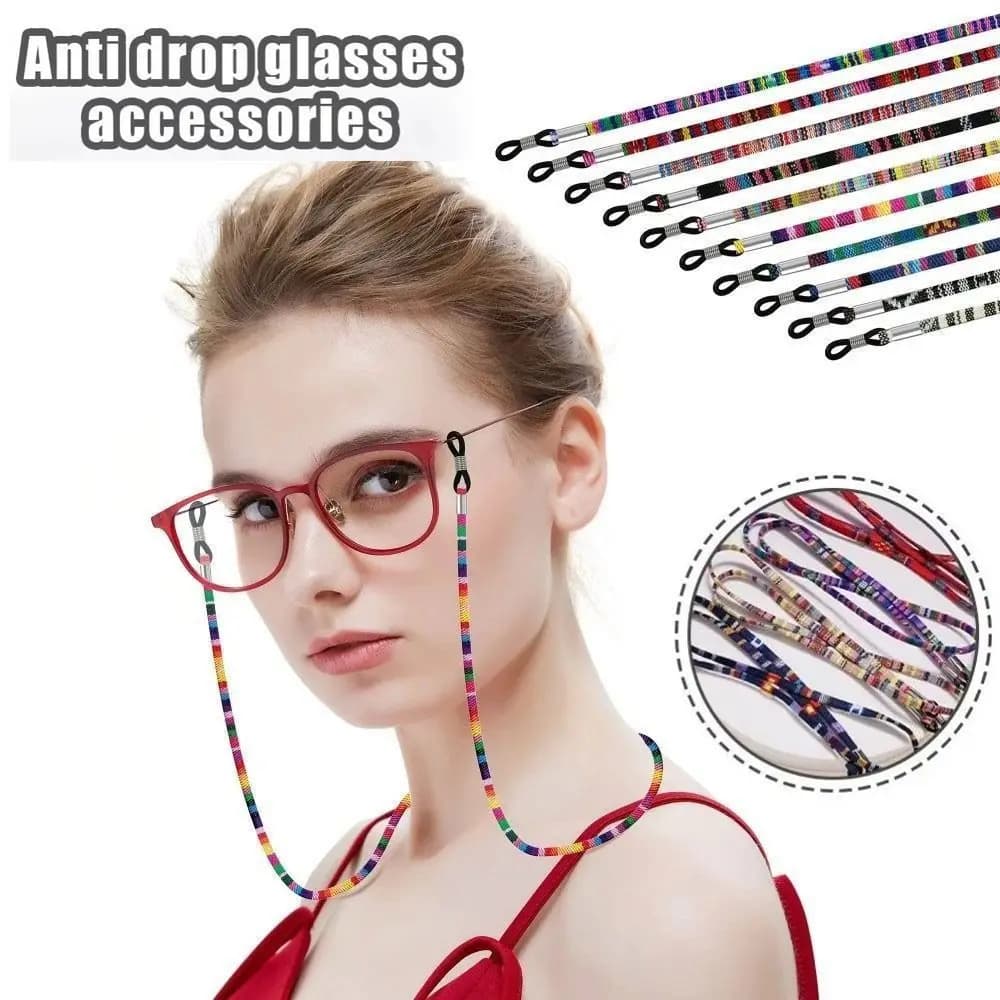 Portable Bohemian Sunglass Chain Neck Cord Adjustable Glasses Rope Nonslip Anti Drop Glasses Straps Eye Accessories