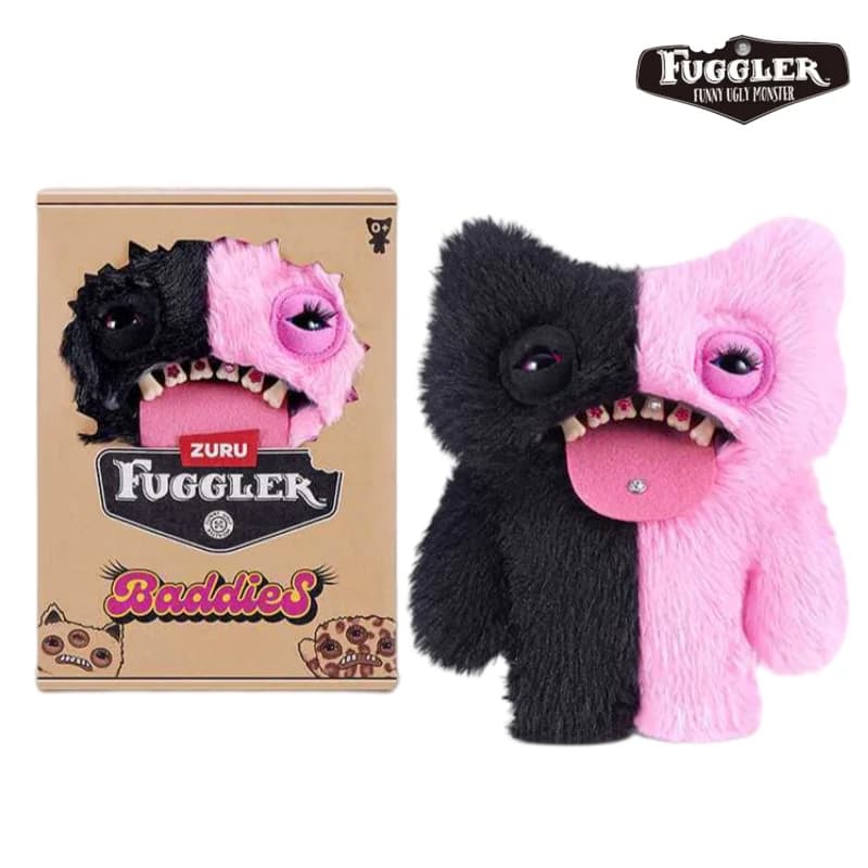 23cm Fuggler Baddies Series Doll Plush Stuffed Ugly Kawaii Teeth Monster Tooth Accessories New Funny Trend Birthday Gift Toy