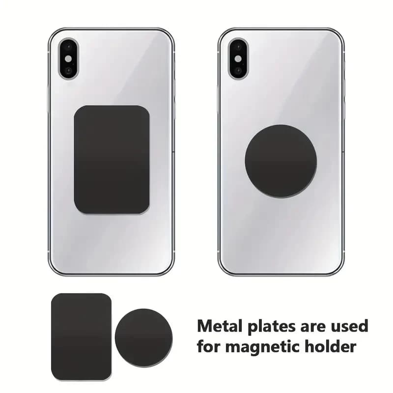 Sottile Piastra di Metallo Disco Per Auto Magnetica 40X40mm 45x65mm Supporto Del Telefono Foglio di Ferro Adesivo Per Tablet Scrivania Telefono Supporto Per Auto