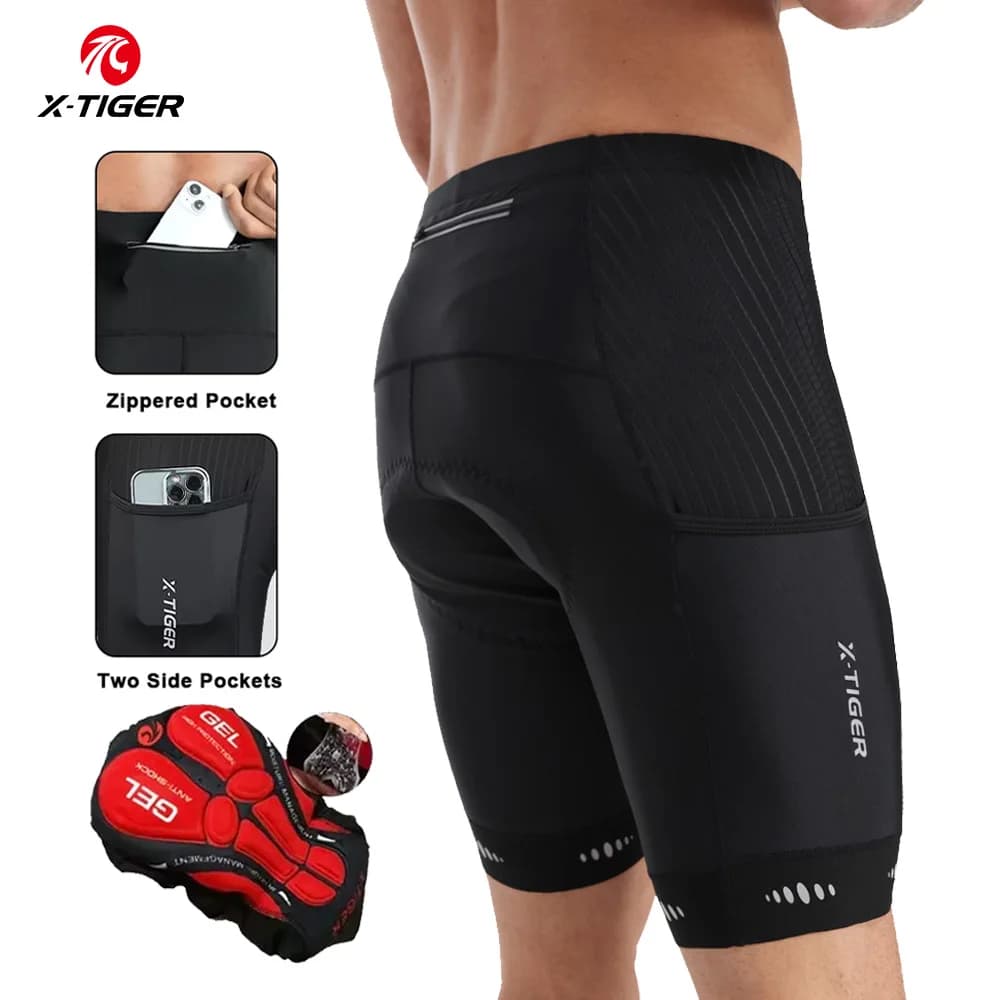 X-TIGER Cycling shorts Cycling shorts with ice padded pocket 5D MTB Comfort Cycling briefs Lounge pants Yoga pants Sports elips