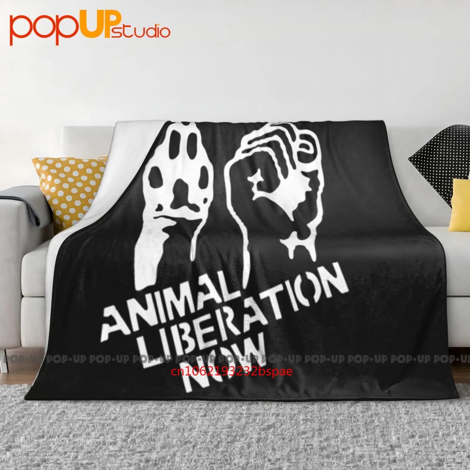 Liberazione degli animali Ora Vegan Veggie Diritti degli animali Alf Protest Coperta ultra morbida Trapunta Copridivano invernale Copridivano