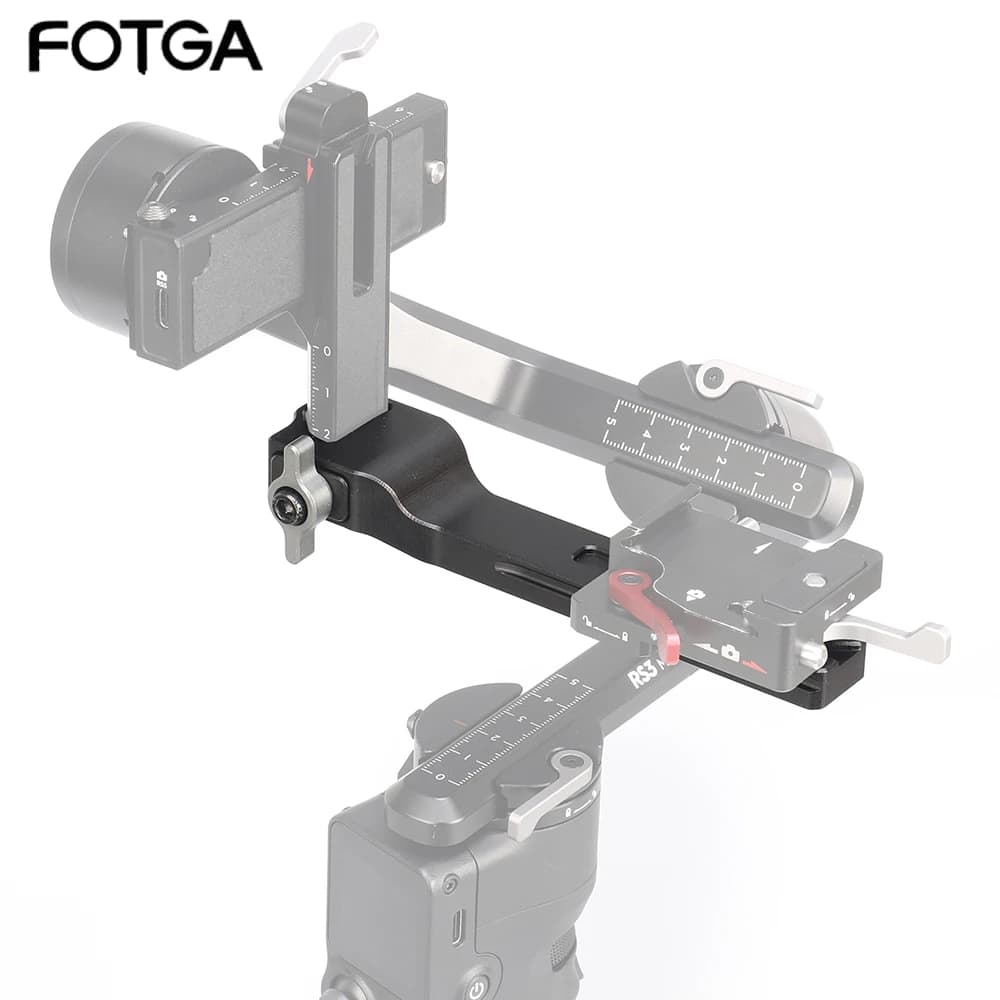 FOTGA bracket extension bar for DJI Ronin RS3 Mini support for cold shoes with light support Video for 1/4-wire cardanic stabilizer Monitor