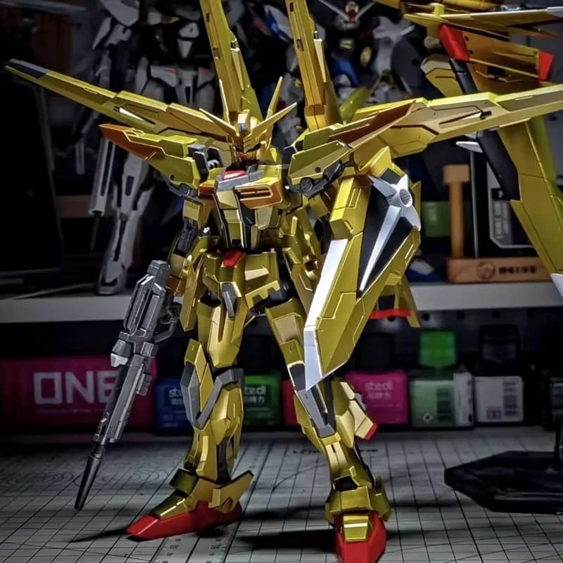 RG 41 1/144 Akatsuki Oowashi Equipment SEED Versione Placcata, Kit di Montaggio Modello in Scala, Action Figure, Giocattolo per Ragazzi, Regalo