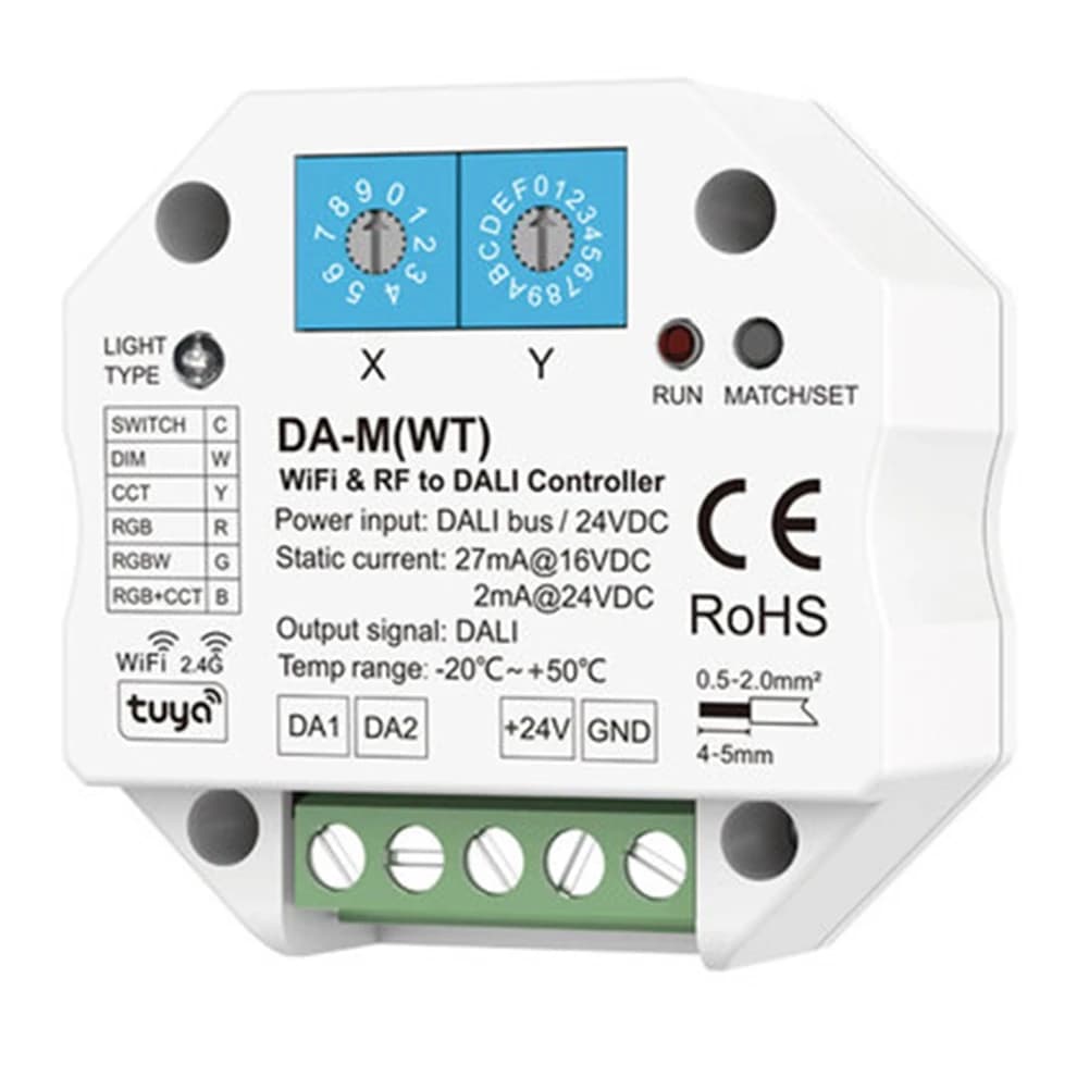 Tuya WiFi Zigbee per convertitore dimmer controller DC 24V DIM CCT RGB RGBW RGB e CCT Strip Smart Life APP Da-M()-A74P
