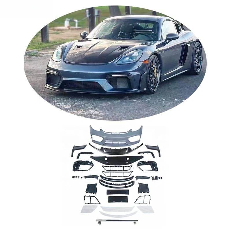 Hot Selling Body Parts GT4RS Style Front Bumper Rear Diffuser Exhaust Body Kit