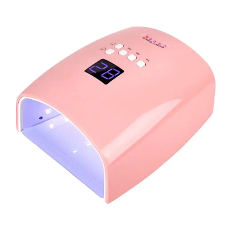 66W AT14 Rechargeable LED Lamp for manicure with LCD screen, 4 timer settings, tools for nail art, EU plug
