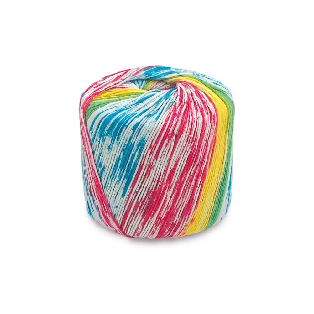 1 Roll 13 Multicolor Gradient Cotton Yarn Thick Comfortable Washable Worsted Knitting Yarn for Scarves Gloves Hats Shawls DIY