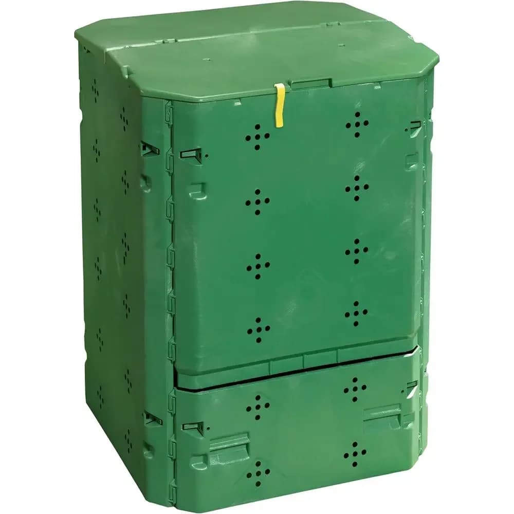 600L Green Bio Composting Bin with Lid