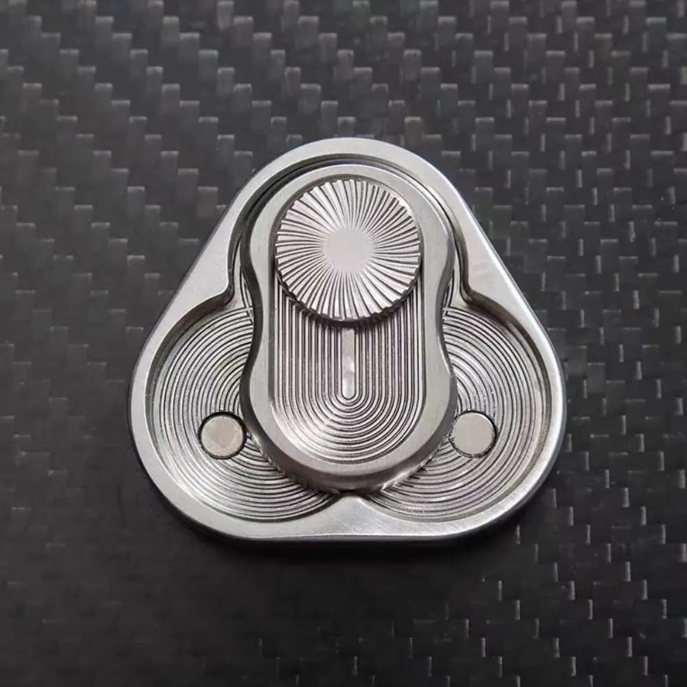 Triangolo Magnetico Fidget Slider per Adulti EDC Metallo Dito Push Card Anti Stress Spinner Giocattolo Autismo Ansia Sollievo Giocattoli Sensoriali
