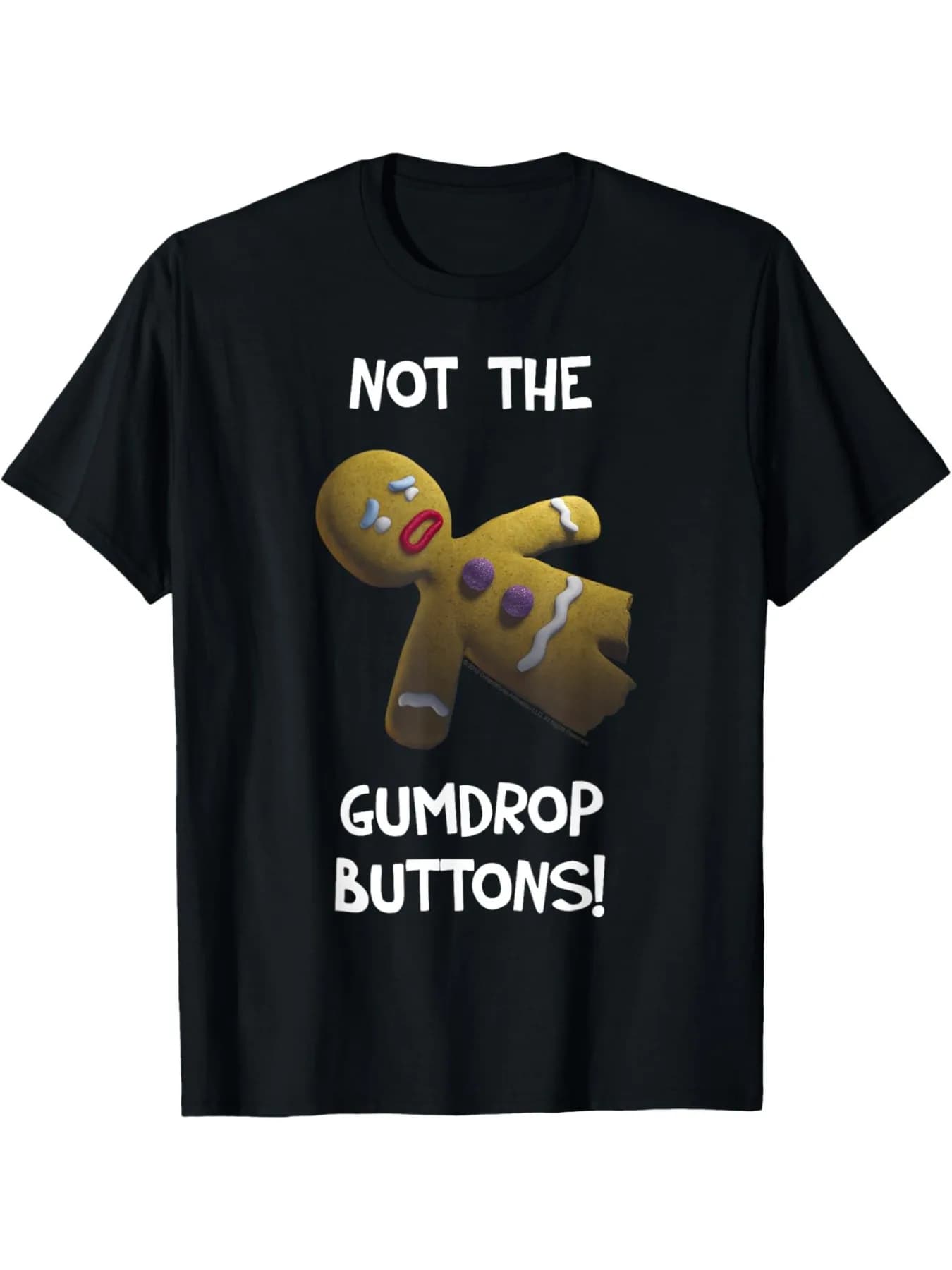 T-shirt Gingerbread Man, non una maglietta con stampa di caramelle, comoda e casual per l'estate, a maniche corte