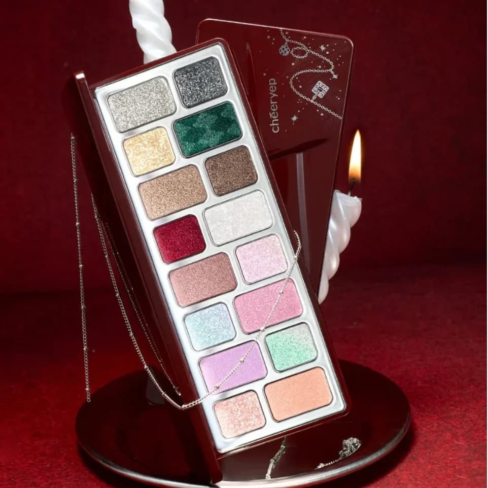 Palette Shadows Qianyan Cheeryep STARLIT WISHES, 17g, Intense color, Cosmetics for the Face