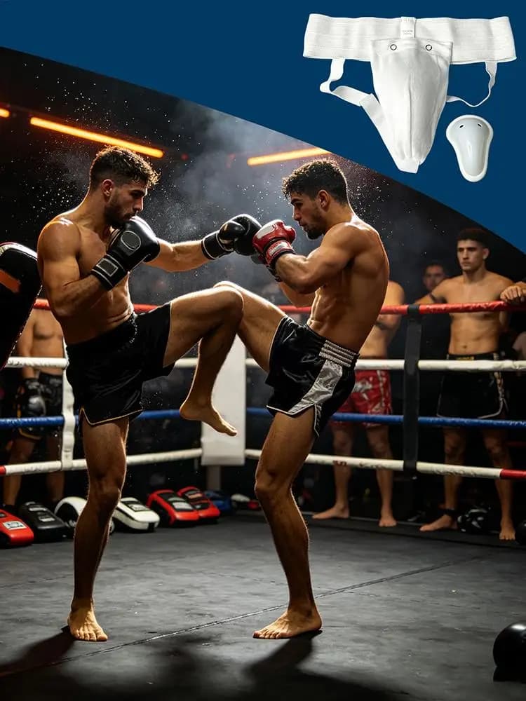 Boxing Cup Breathable Elastic Adjustable Support With Removable Pad Boxing Body Guard For Football Sports Training Safety
