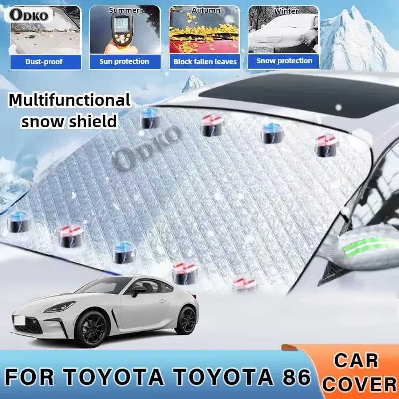Parasole per auto ispessito con 5/9 magneti, protezione UV e anti-neve per TOYOTA 86