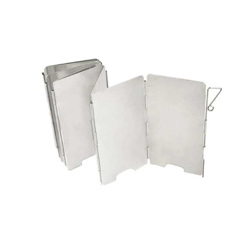 9-Plate Foldable Alloy Camping Stove Windshield Portable Outdoor Cooking Wind Screen