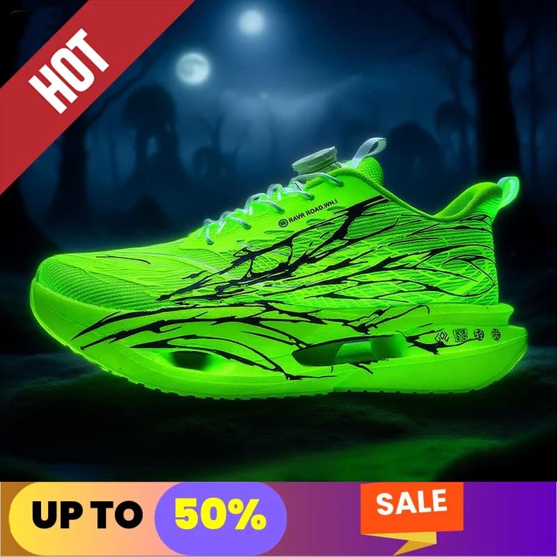 Scarpe da corsa fitness fluorescenti CarbonBoard Marathon Uomo Sport Tenis Sneaker antiscivolo atletica comoda da donna leggera