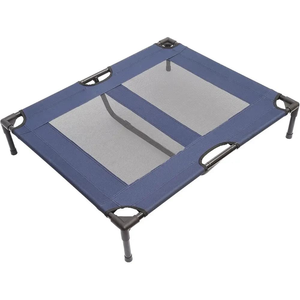Cuccia rinfrescante estiva per cani con ventilazione a rete - Blu