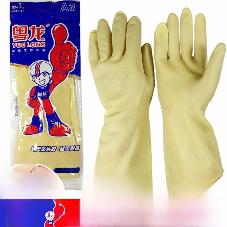 Guanti in lattice spessi 0 paia, marca Pa Yuelong, per lavare i piatti e la pulizia domestica, guanti in gomma resistenti per uso domestico