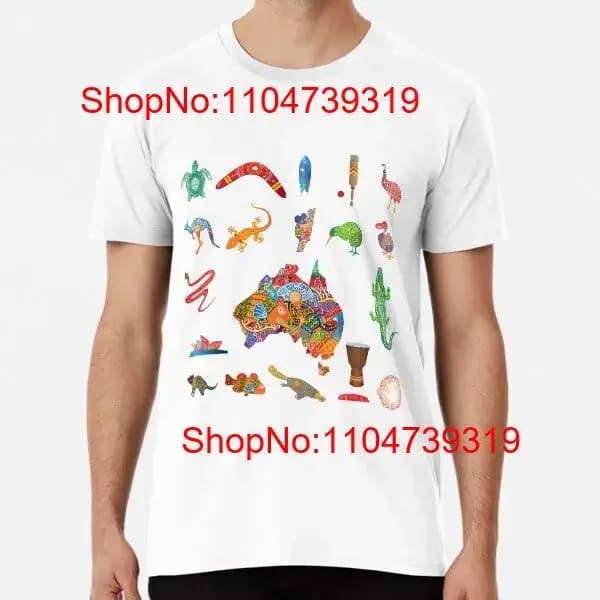 Compilazione di oggetti artistici australiani Sti dalla S alla 5XL Made in AU USA T Shirt vintage Washed homme streetwear Grafica morbida