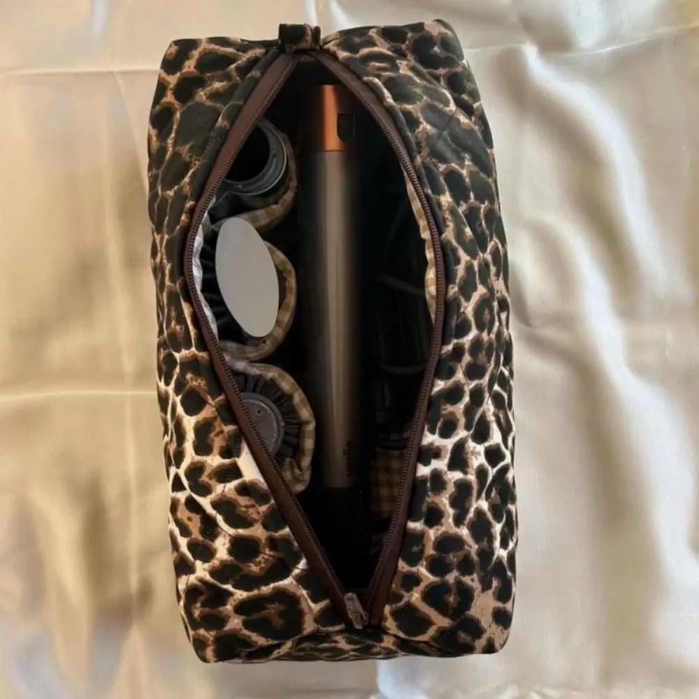 Soft Hair Dryer Storage Bag Large Capacity Dust-proof Curling Iron Carrying Case Durable Zipper Closure Curler Storage Bag