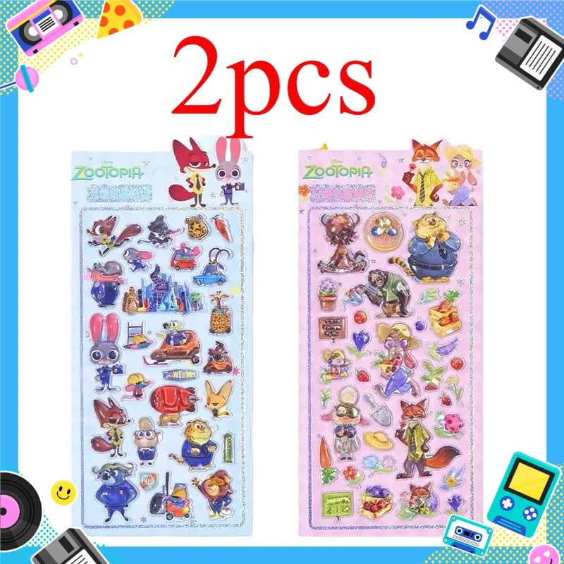 Adesivi in cristallo 3D Kawaii Periferico creativo Zootopia Studente Ricompensa Adesivo con diamanti Adesivi decorativi per custodie per telefoni