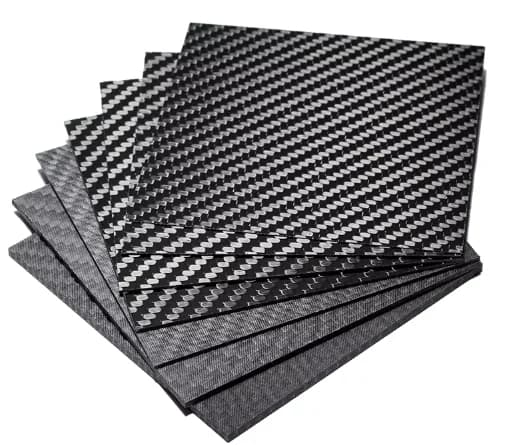 High Strength 400 X400mm 0.5mm 1/1.5/2/3/4/5/6/7/8/9/10mm Thickness Pure Carbon Fiber Sheet Plate Panel light weight Material