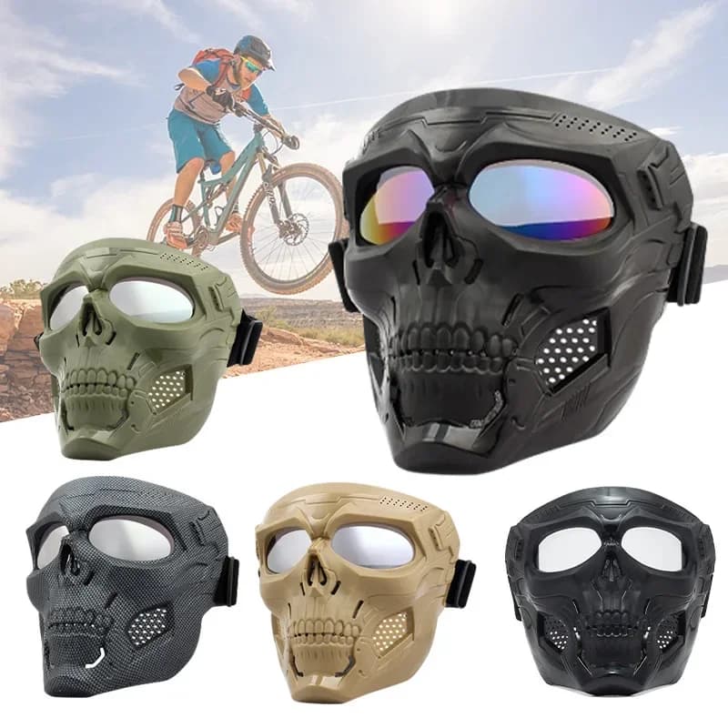 Maschera da festa Occhiali da moto fuoristrada Occhiali da ciclismo sportivi Occhiali da ciclismo Maschera per casco tattico