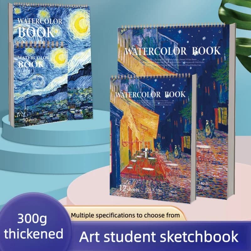 Sketchbook A4 Thickened Art Student Drawing Book 16k Blank Drawing Book Colored Pencil Drawing Paper