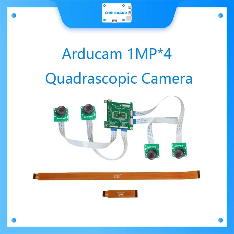 Kit pacchetto fotocamera quadrascopica Arducam 1MP*4 per Raspberry Pi, Nvidia Jetson Nano/Xavier NX