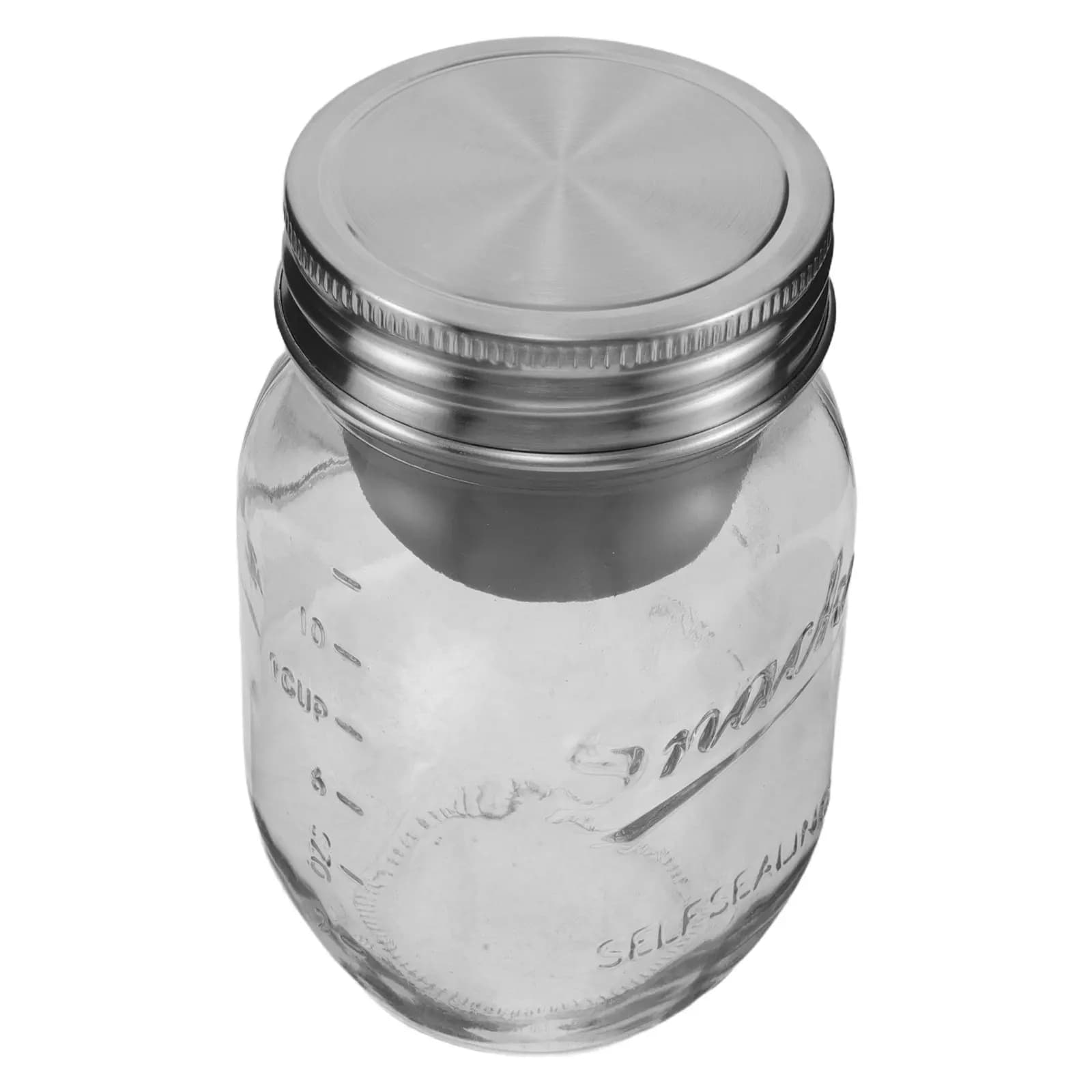 Glass Salad Jars 16oz Leakproof Airtight Meal Prep Containers for Travel Lunch Food Storage