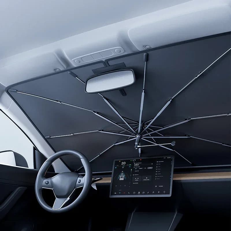 Car Umbrella Windshield Sunshade Foldable Sun Shade Front Window Cover for UV Block Heat Portable Protector Parasol