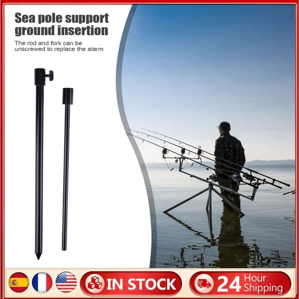 1-5 Pieces Adjustable Aluminum Fishing Cane Support for Acustic Fishing Avviser