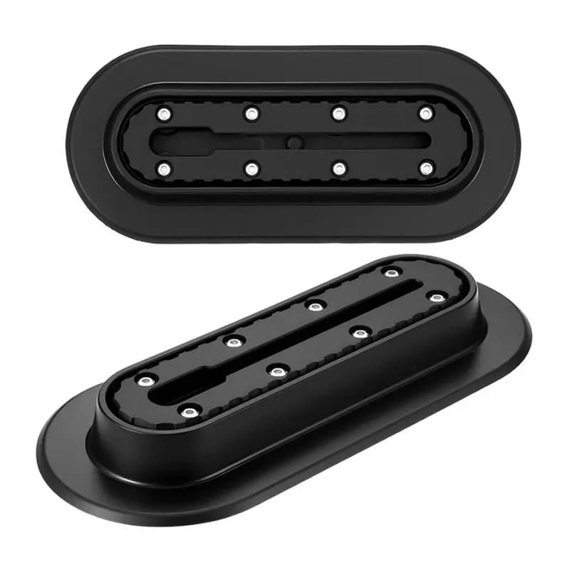 Inflatable Boat Fixed Base 2 Pcs Rail Track For Paddle Holders Fish Finder Anchor Cleats Kayak Accessories