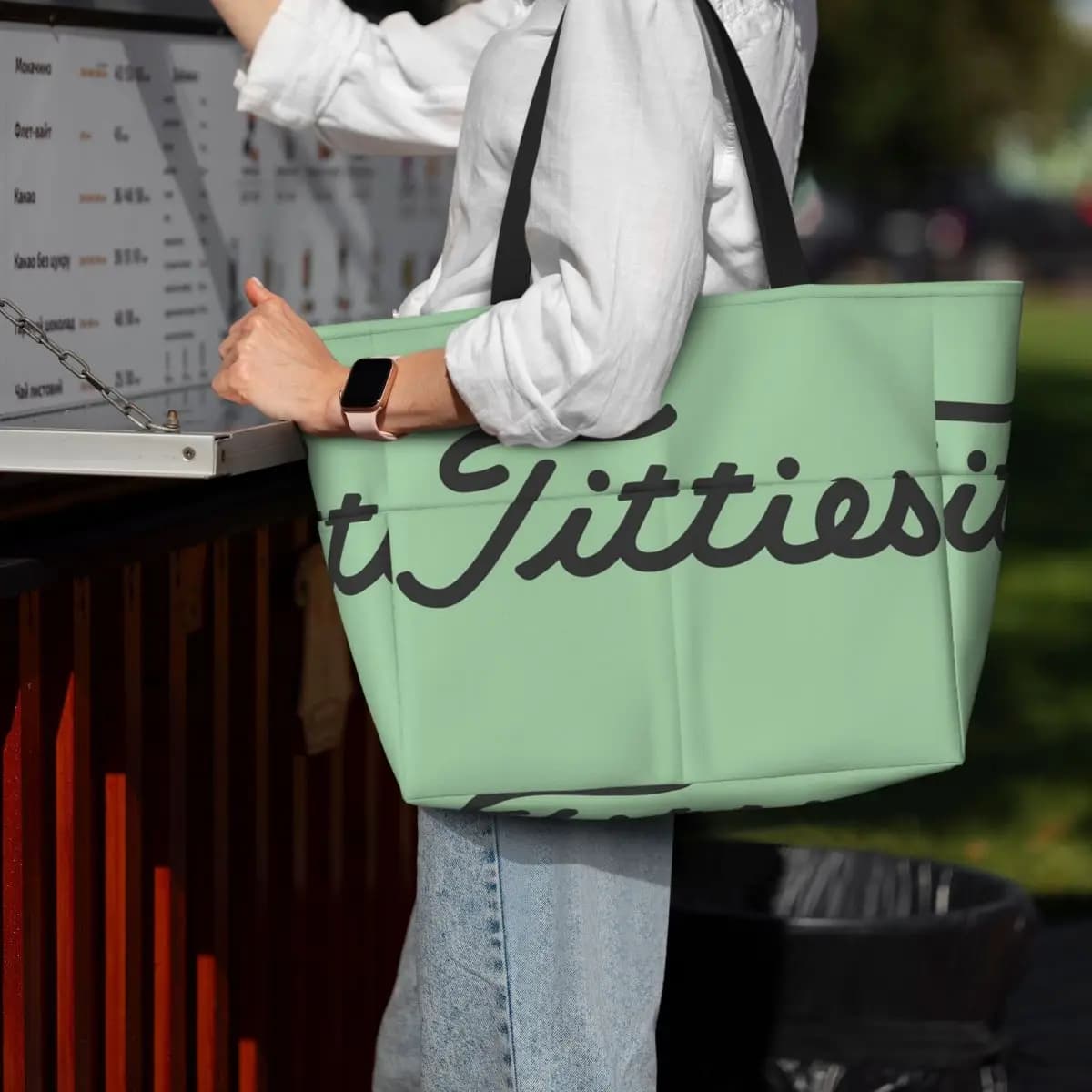 Titties Golf Ball Beach Tote Bag Sport Gym Yoga Borsone Borsa tote grande Borsa da viaggio da donna Borsa da fitness