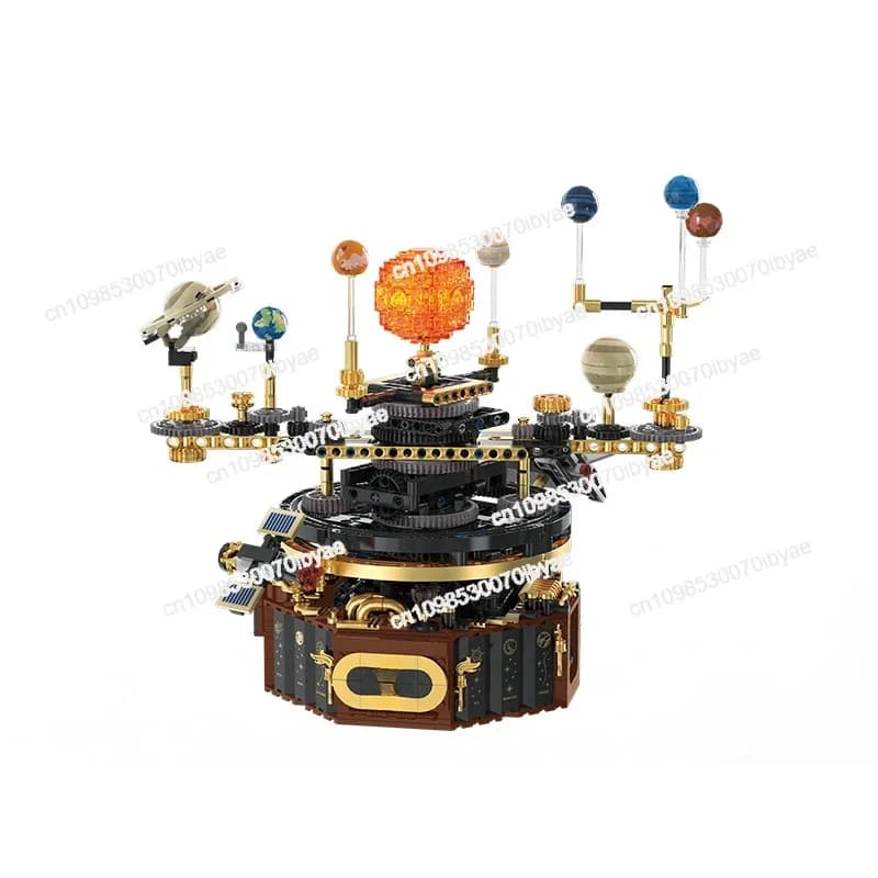 Spazio Rotating Planet Instrument Tuomu Sistema solare elettrico 7 Compatibile con Lego 9STEM Assemblaggio 8