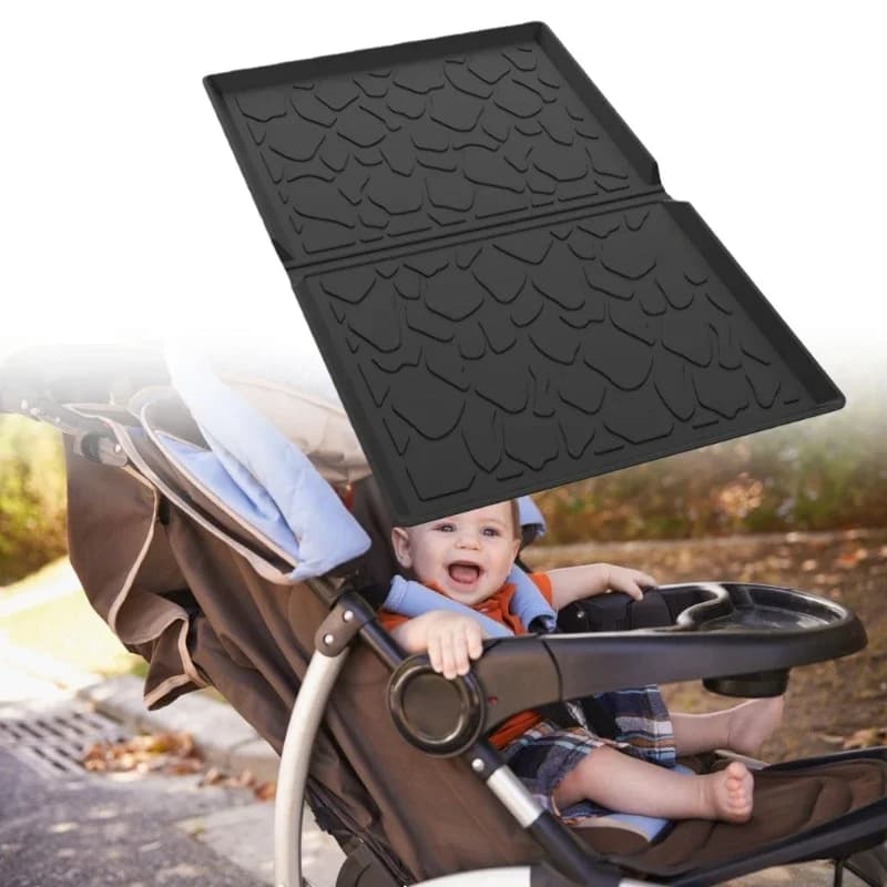 Tappetino per passeggino igienico in silicone Cuscino antimacchia resistente all'acqua Tappetino per carrozzina leggero e per