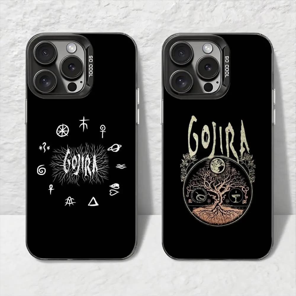 Gojira Mental Band Phone Case For IPhone 11 12 13 14 15 16Pro Max Plus Protect Plating Phone Cover