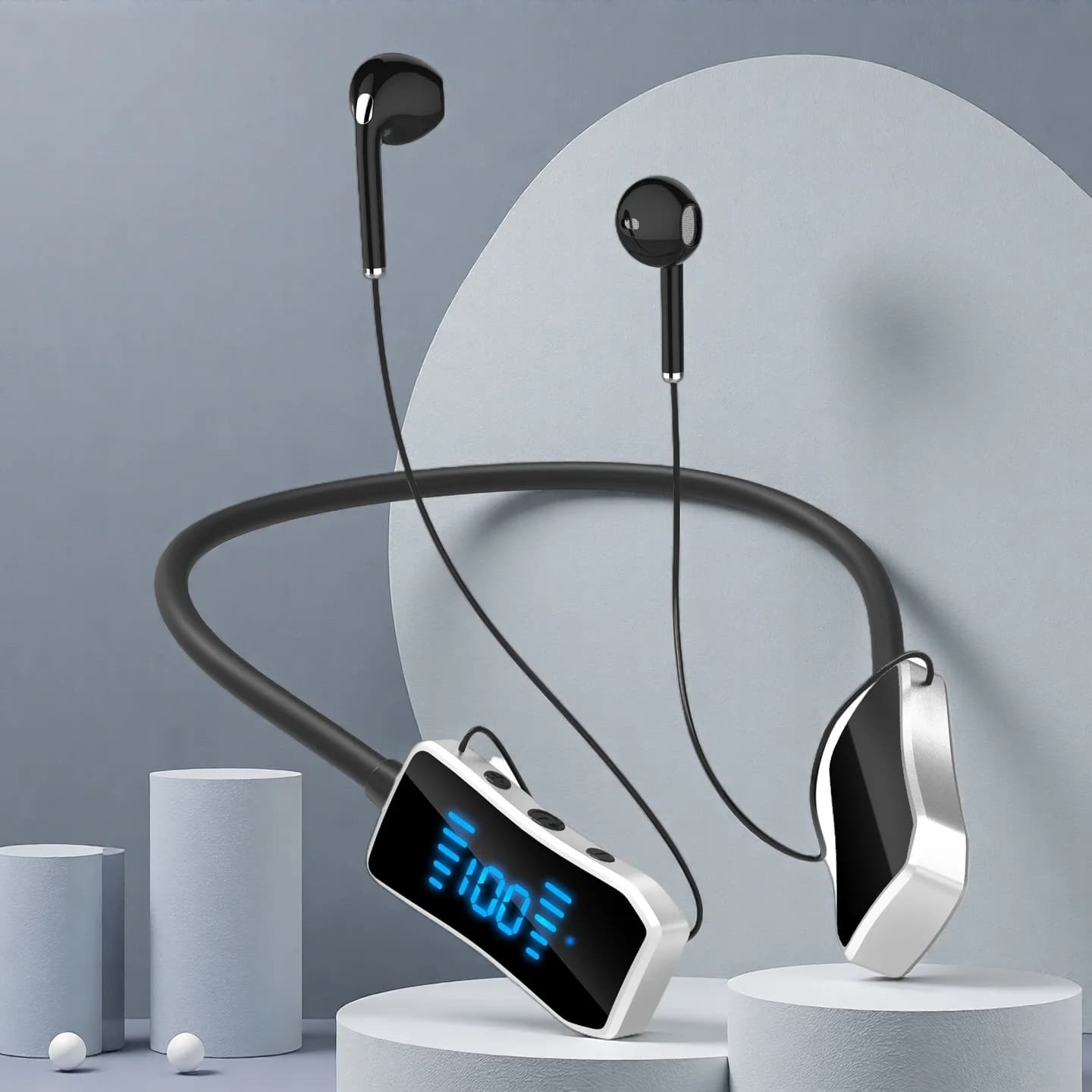 Cuffie wireless TWS Auricolari Bluetooth Archetto da collo magnetico Sport Cuffie Bluetooth impermeabili con microfono con cancellazione del rumore