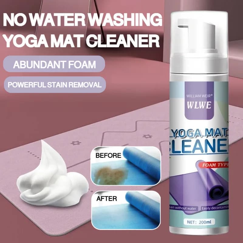Detergent for Yoga Mats, Remove Sweat Mats, Detergent Foam Drying Water for Fabrics, Mats and Catching Mats