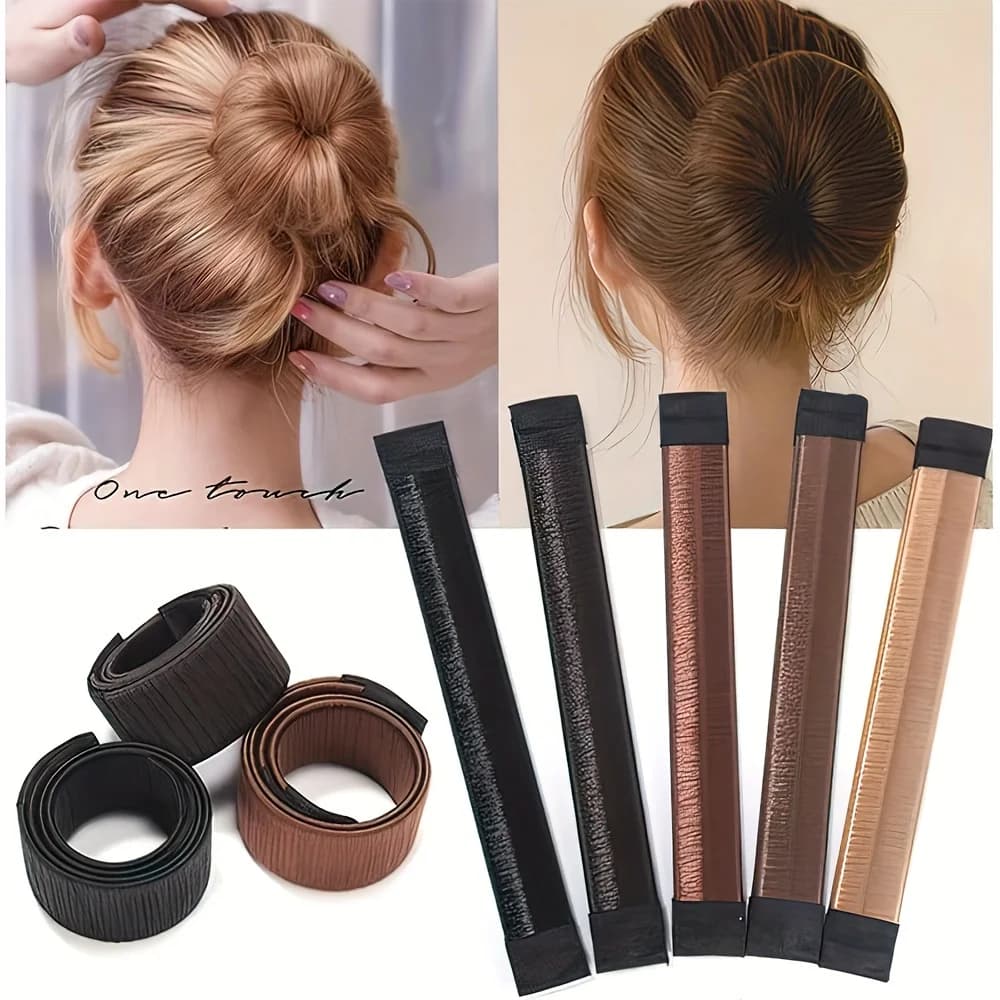 Ferro arricciacapelli con anello a scatto, Strumento per acconciature alla francese, Accessori per capelli per donne