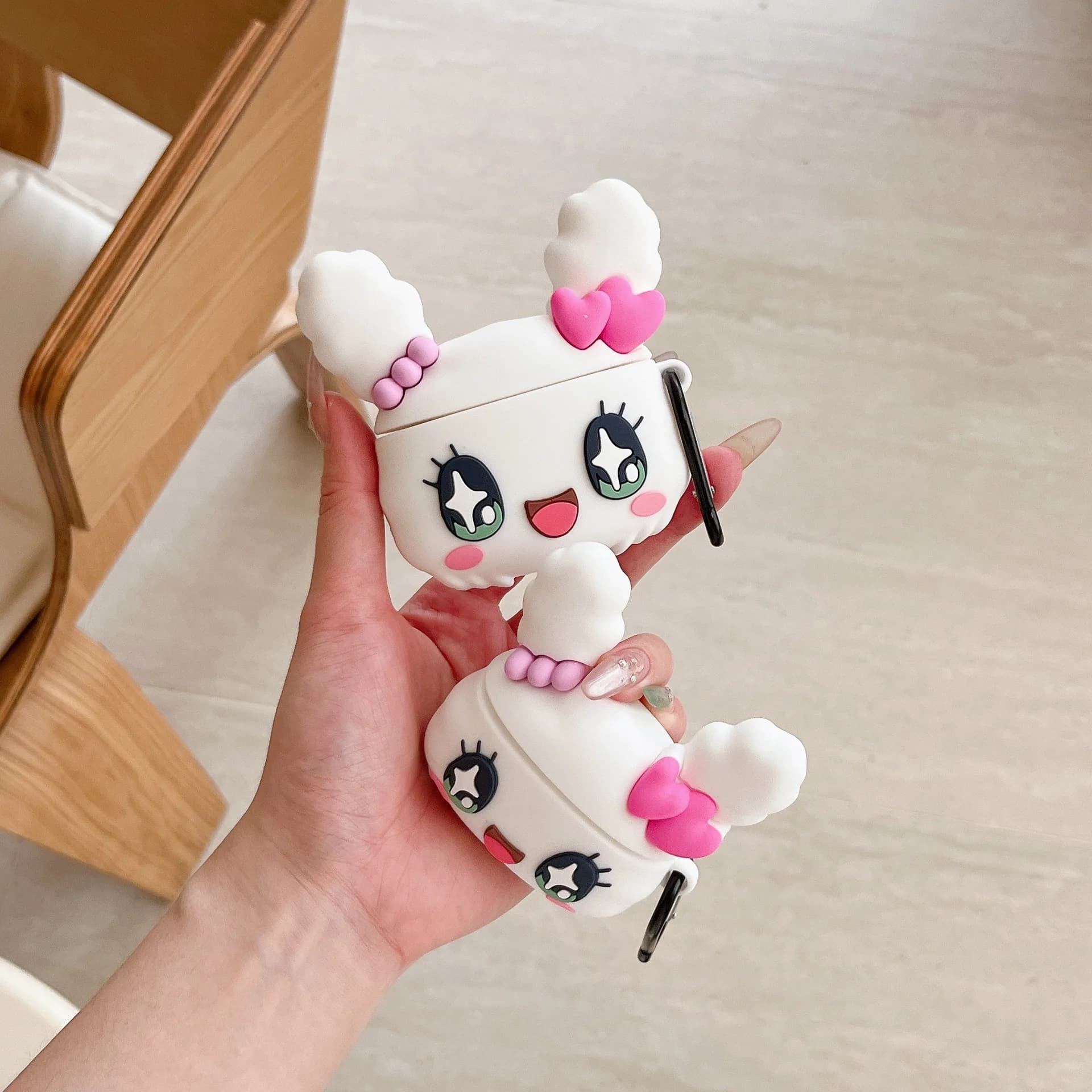 For Airpods Pro 3 Case 2025, Cartoon Rabbit Protective Earphone Cover For Airpods Pro 2 Case/Airpods 4 3 2 1 Cover Case Funda