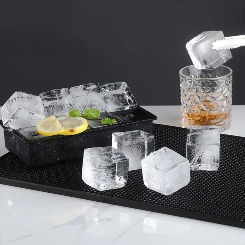 15 scomparti per il ghiaccio quadrati stampo per cubetti di ghiaccio grande in Silicone a rilascio facile ghiaccio fatto in casa strumenti per bevande estive fai da te