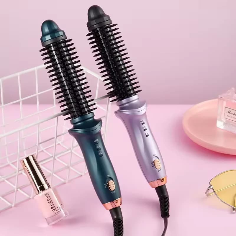 High Quality Hairliner Electric Heating PTC Iron Portable Hair Harness Pettine for Rotating Automatic Smaller