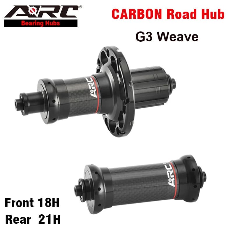 Mozzo da strada in carbonio ARC anteriore 18 fori 100mm posteriore 21 fori 130mm mozzo per bicicletta a trazione dritta 6 zampe 72 clic Mozzo bici G3 Tessuto ruota