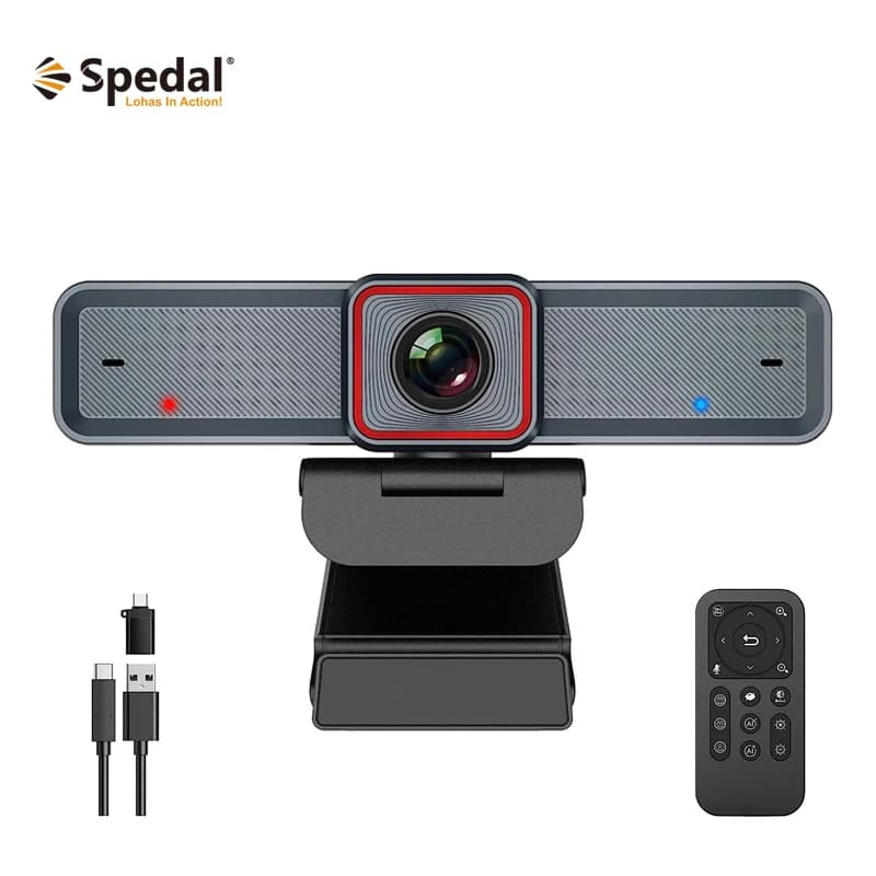 Spedal FF932 4K HDR AI-Tracking USB 3.0 Webcam Wide Angle Computer Camera for Laptops Meetings Conferences Live Streaming