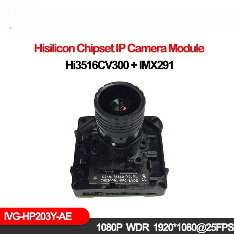 Modulo Telecamera IP 1080P WDR 8 Pezzi con Sensore SONNY IMX291 e Hisilicon HI3516CV300, Lente Starlight F0.95 per Webcam