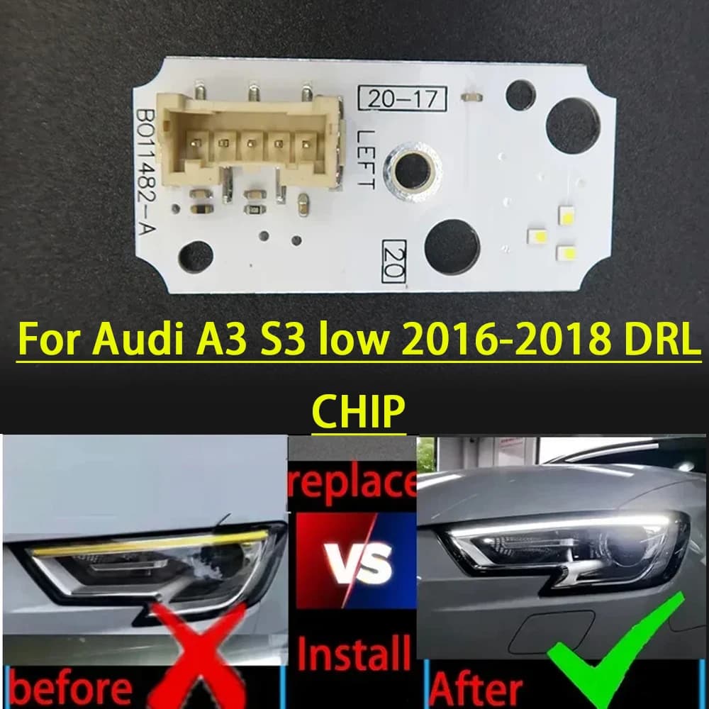 Per Audi A3 S3 2016-2019 ernia LOW Car Headlight Circuit Board Light Microchip Light Source Board