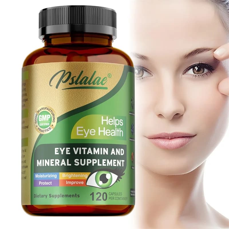 Supplement of vitamins for lutein eyes - with lutein, vitamin C and zeaxanthine, eye fatigue, dry eyes and sight health