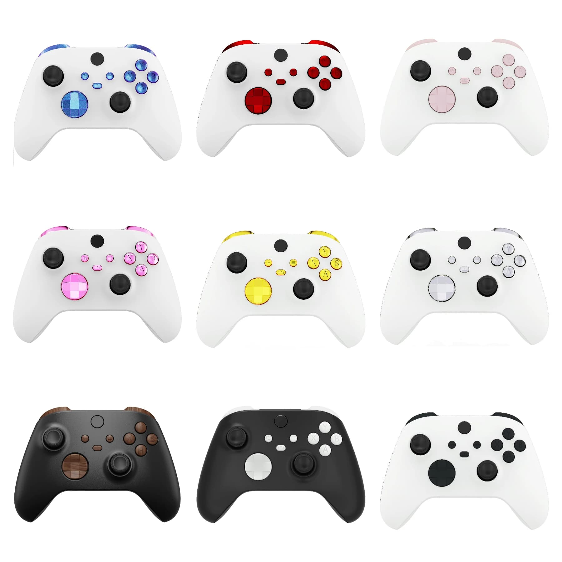 Pulsanti di Ricambio eXtremeRate per Xbox Series X | Controller Wireless S (Xbox Core) (Controller Non Incluso) - Rosa Sakura